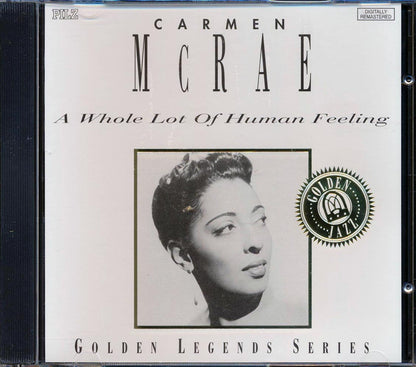 Carmen McRae - A Whole Lot Of Human Feeling Music CD