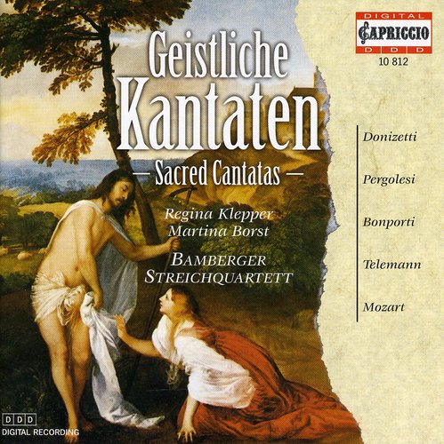 the album cover for DONIZETTI/PERGOLESI/BONPORTI - Sacred Cantatas