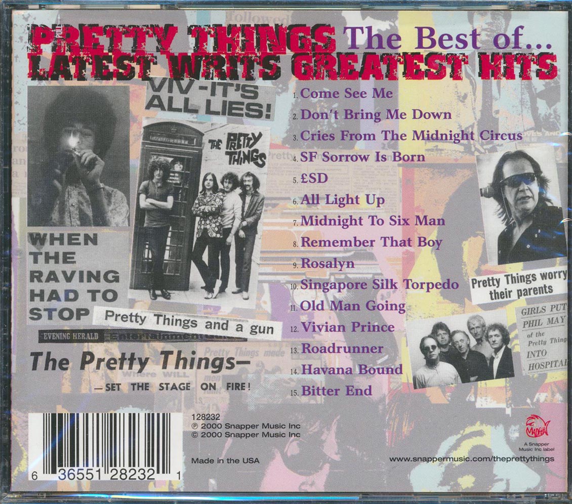 Pretty Things - Latest Writs: The Best Of Music CD