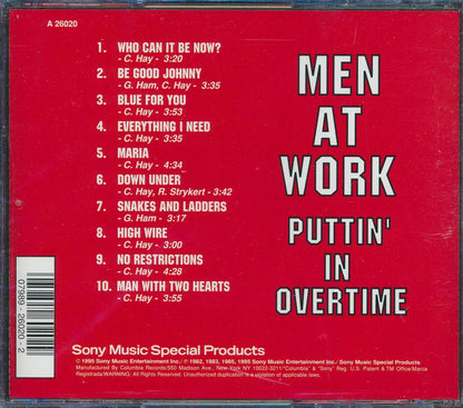 Men At Work - Puttin' In Overtime Music CD