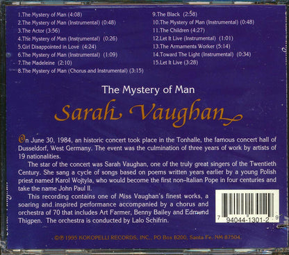 Sarah Vaughan - The Mystery Of Man (marked/ltd stock) Music CD