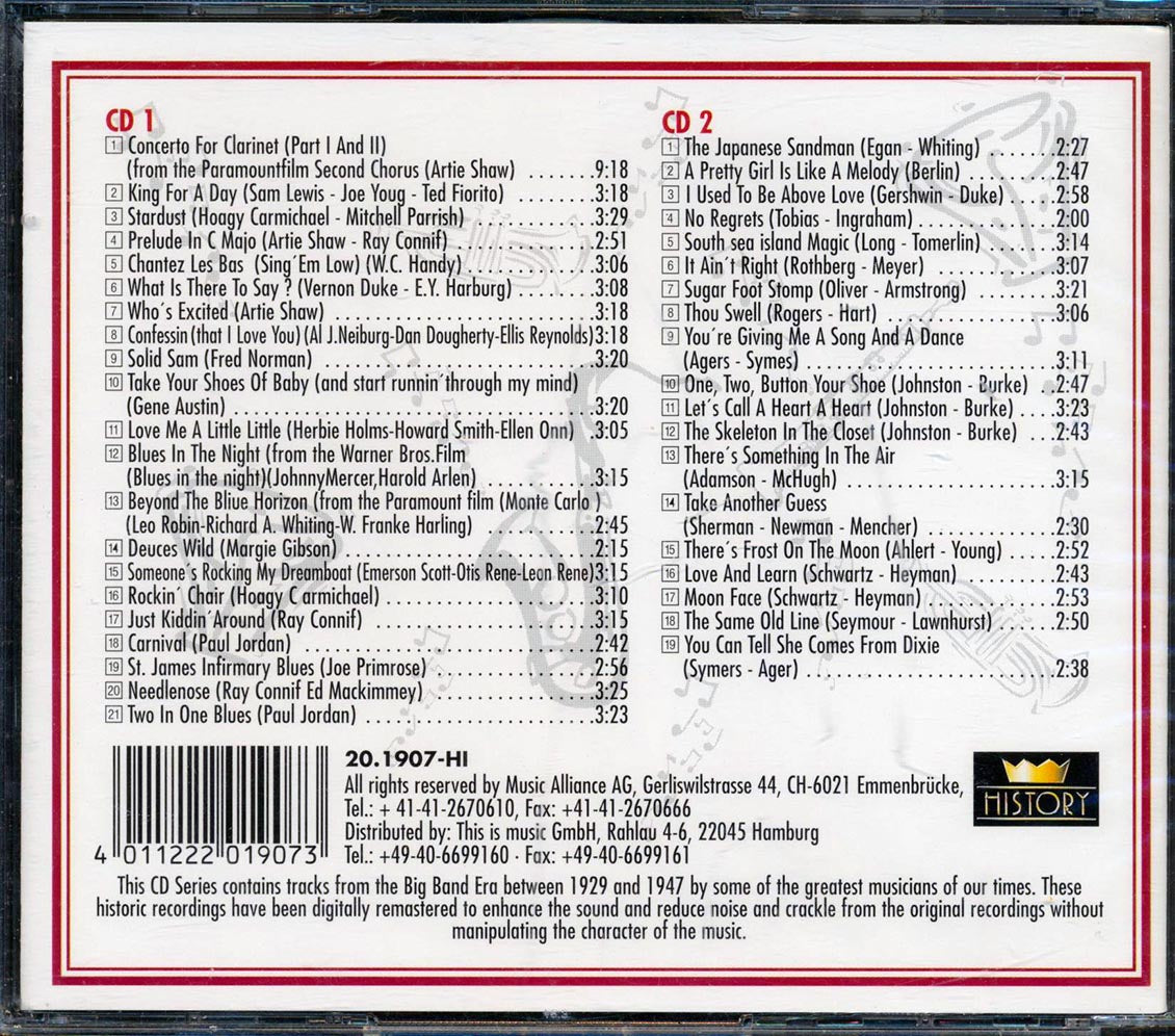 Artie Shaw - Who's Excited (40 tracks) (2xCD) Music CD