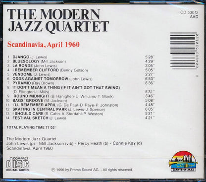 Modern Jazz Quartet - In Concert: Scandinavia April 1960 Music CD