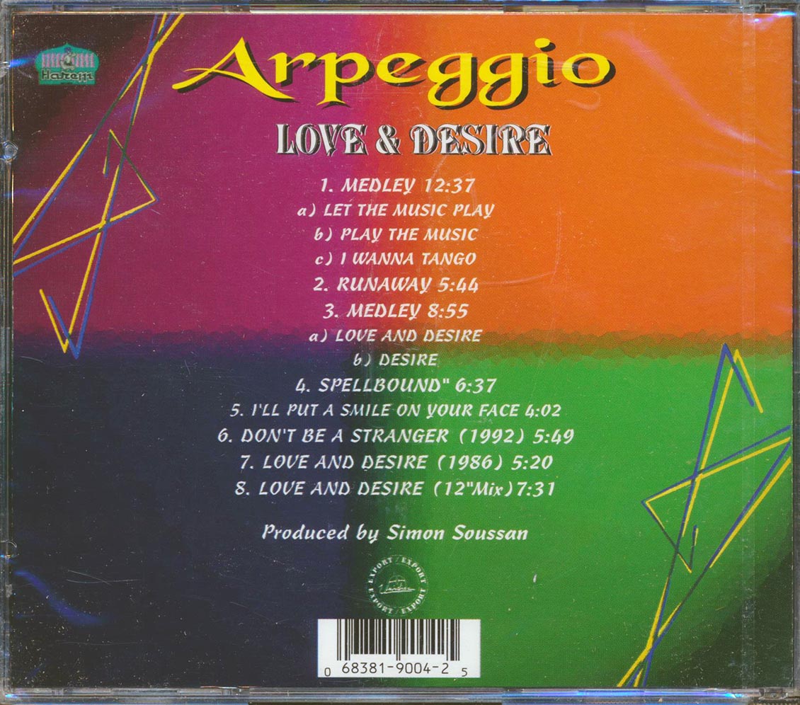 Arpeggio - Love & Desire Music CD