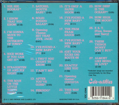 Nat King Cole Trio Frank Sinatra Straighten Up And Fly Right! 27 tracks Music CD