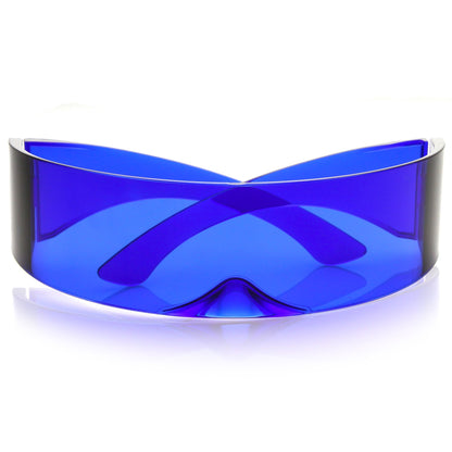 Futuristic Space Cadet Mono Lens Shield Sunglasses C471