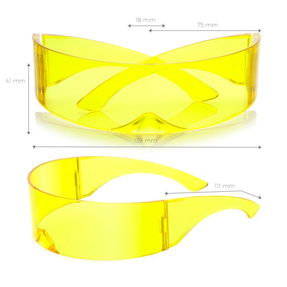 Futuristic Space Cadet Mono Lens Shield Sunglasses C471