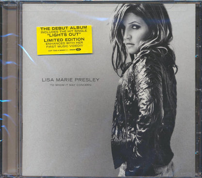 Lisa Marie Presley - To Whom It May Concern (ltd. ed.) Music CD
