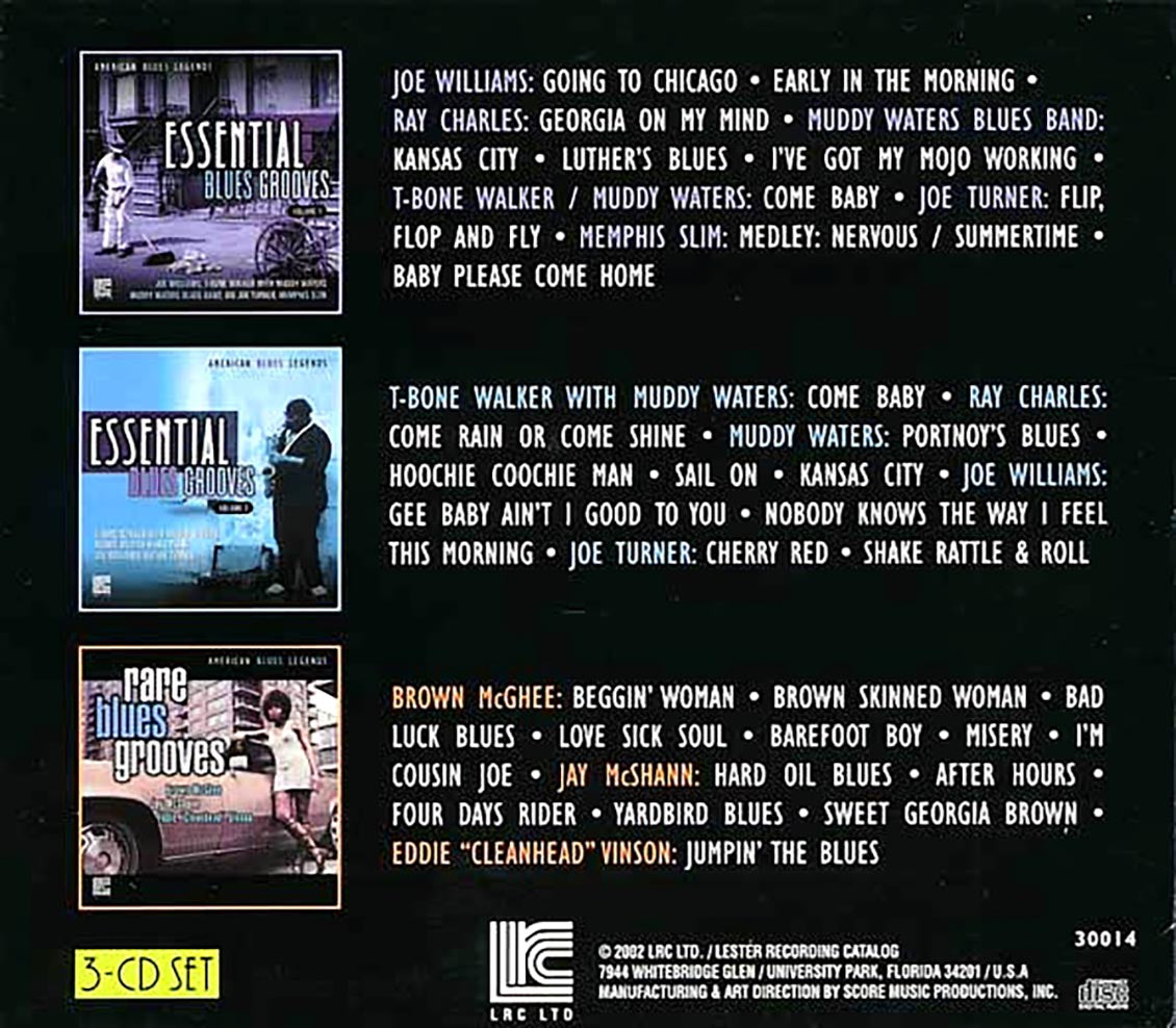 Joe Williams Muddy Waters T Bone Walker Memphis Slim Etc Essential & Rare Blues 3xCD Music CD