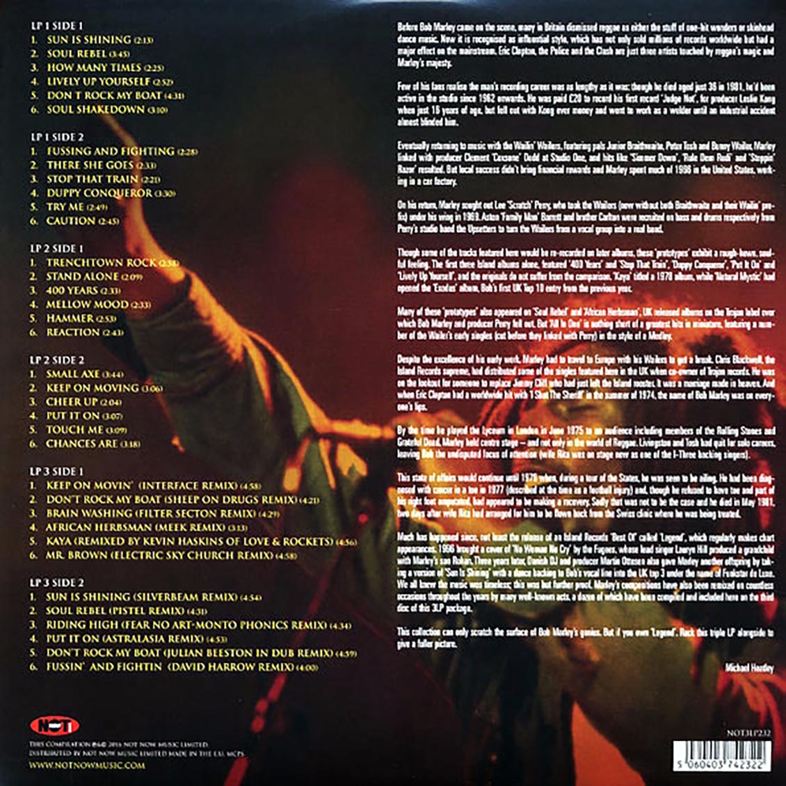Bob Marley - Sun Is Shining (3xLP) (red, yellow, green vinyl) Vinyl Record