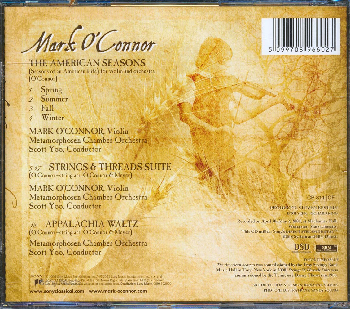 Mark O'Connor - The American Seasons Music CD