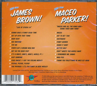 James Brown Maceo Parker The Greatest Soul On Earth! Live At Studio 54 + Maceo & All The King's Men Doing Their Own Thing 22 tracks 2xCD incl large booklet Music CD