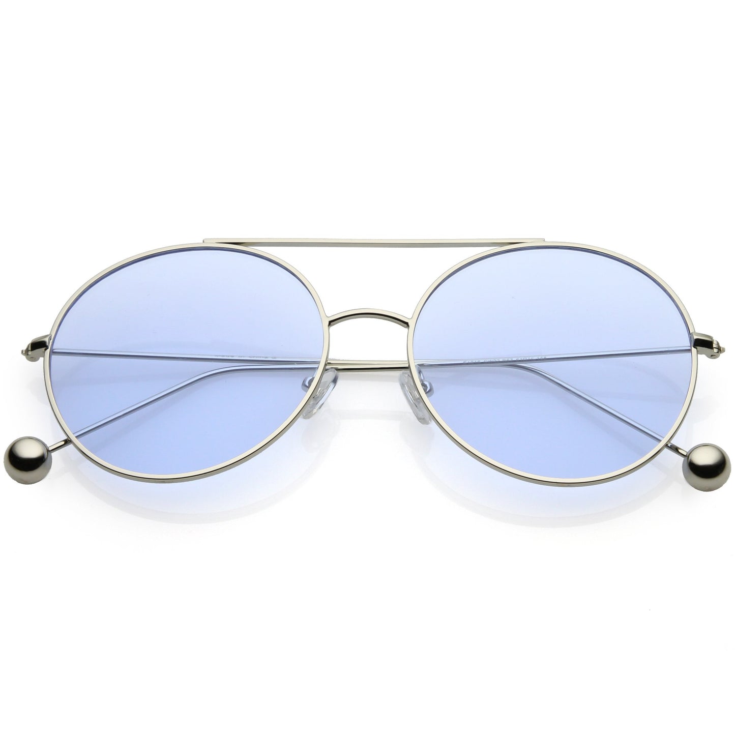 Premium Oversize Color Oval Plat Lens Aviator Sunglasses C498