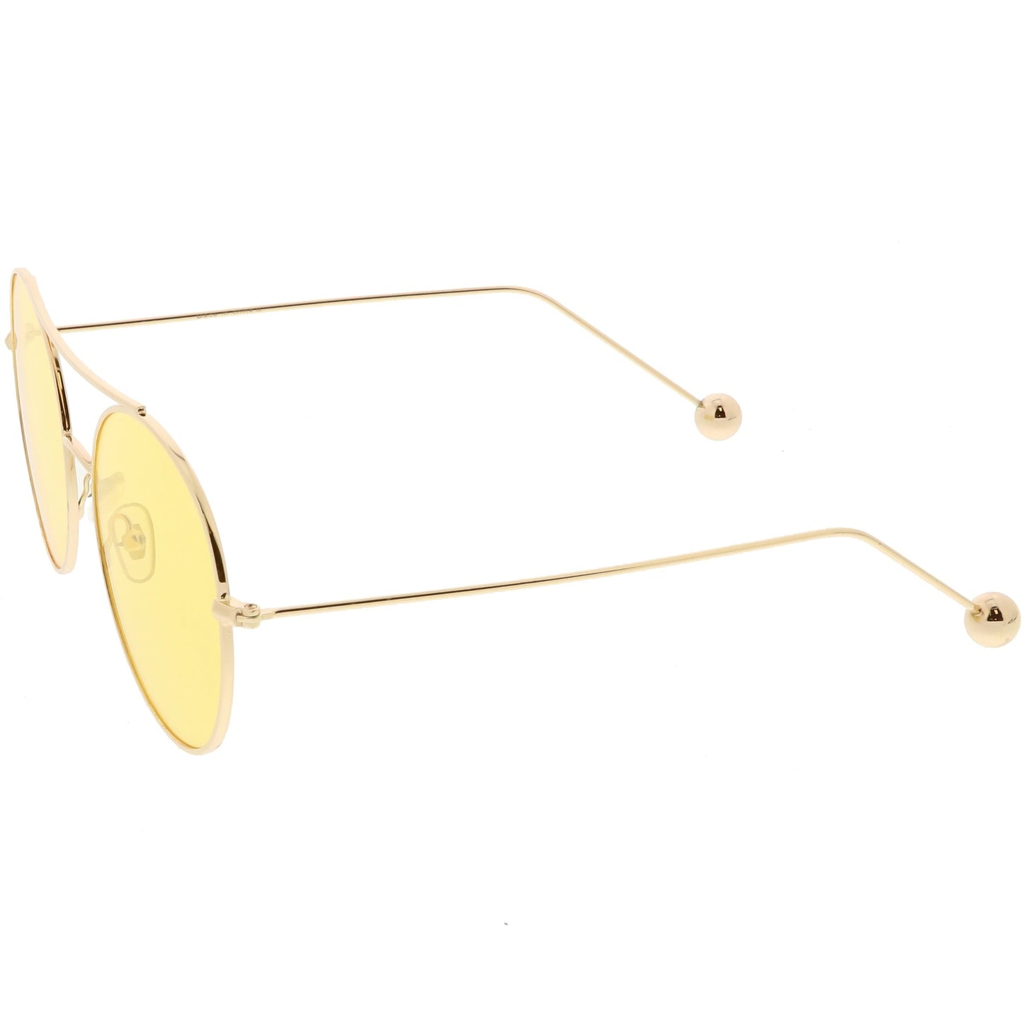Premium Oversize Color Oval Plat Lens Aviator Sunglasses C498