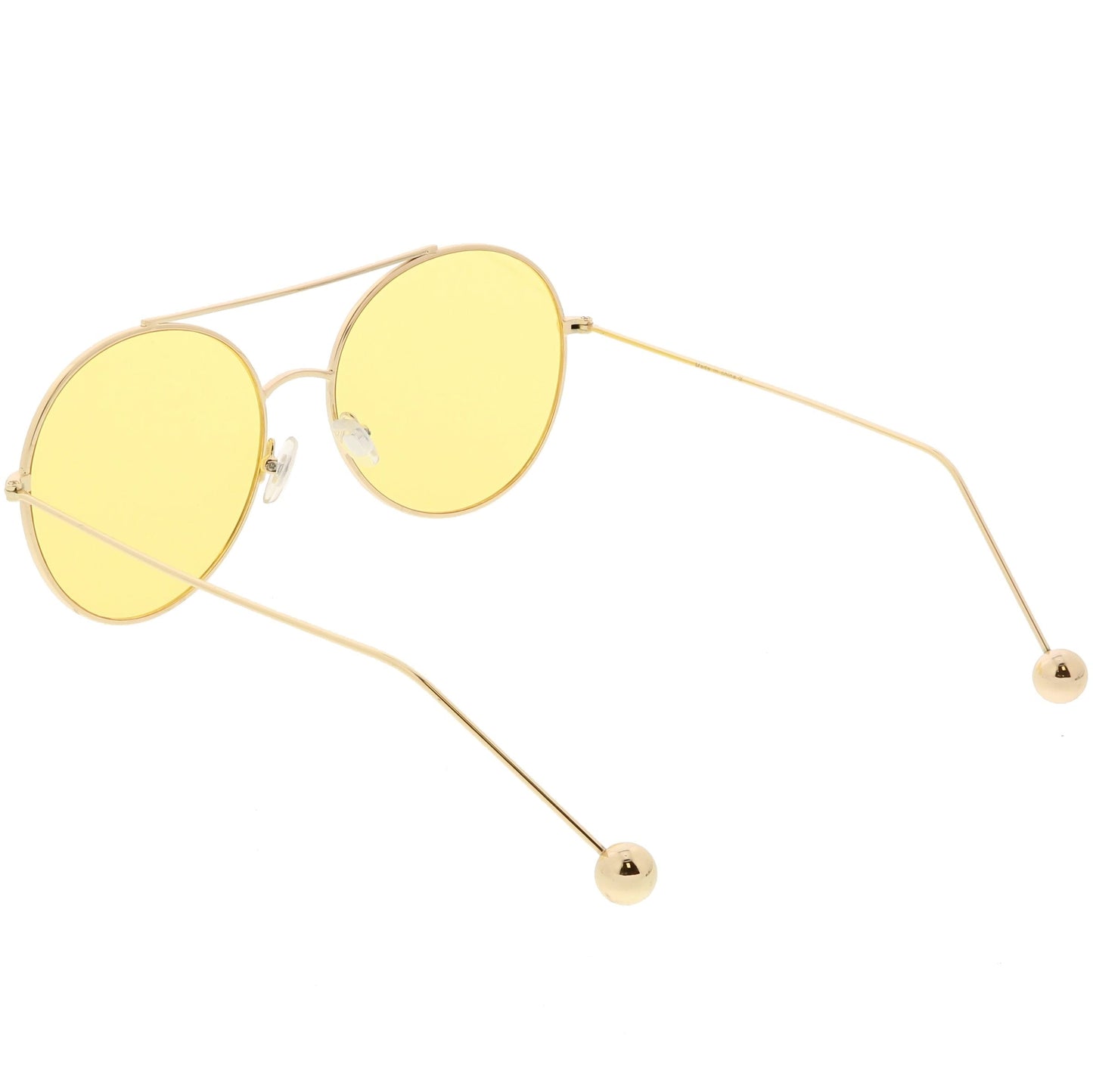 Premium Oversize Color Oval Plat Lens Aviator Sunglasses C498