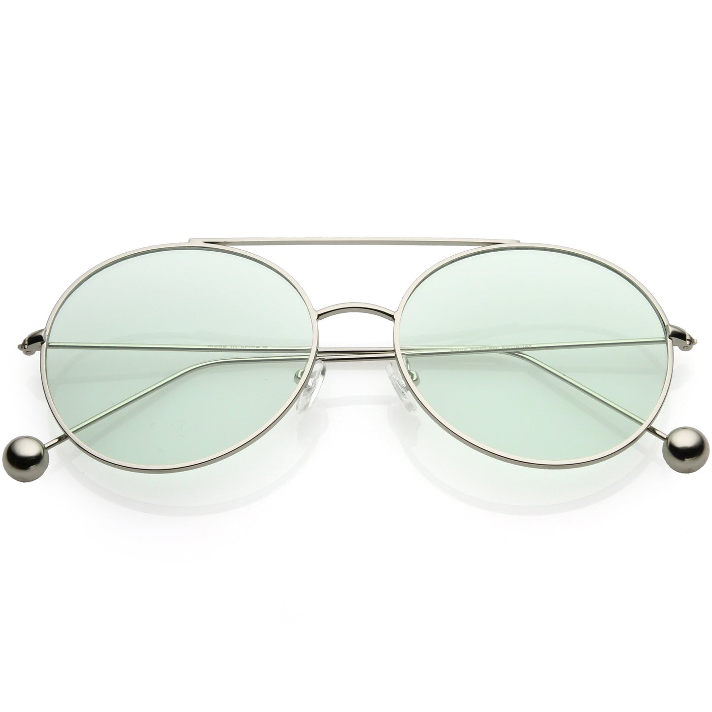 Premium Oversize Color Oval Plat Lens Aviator Sunglasses C498