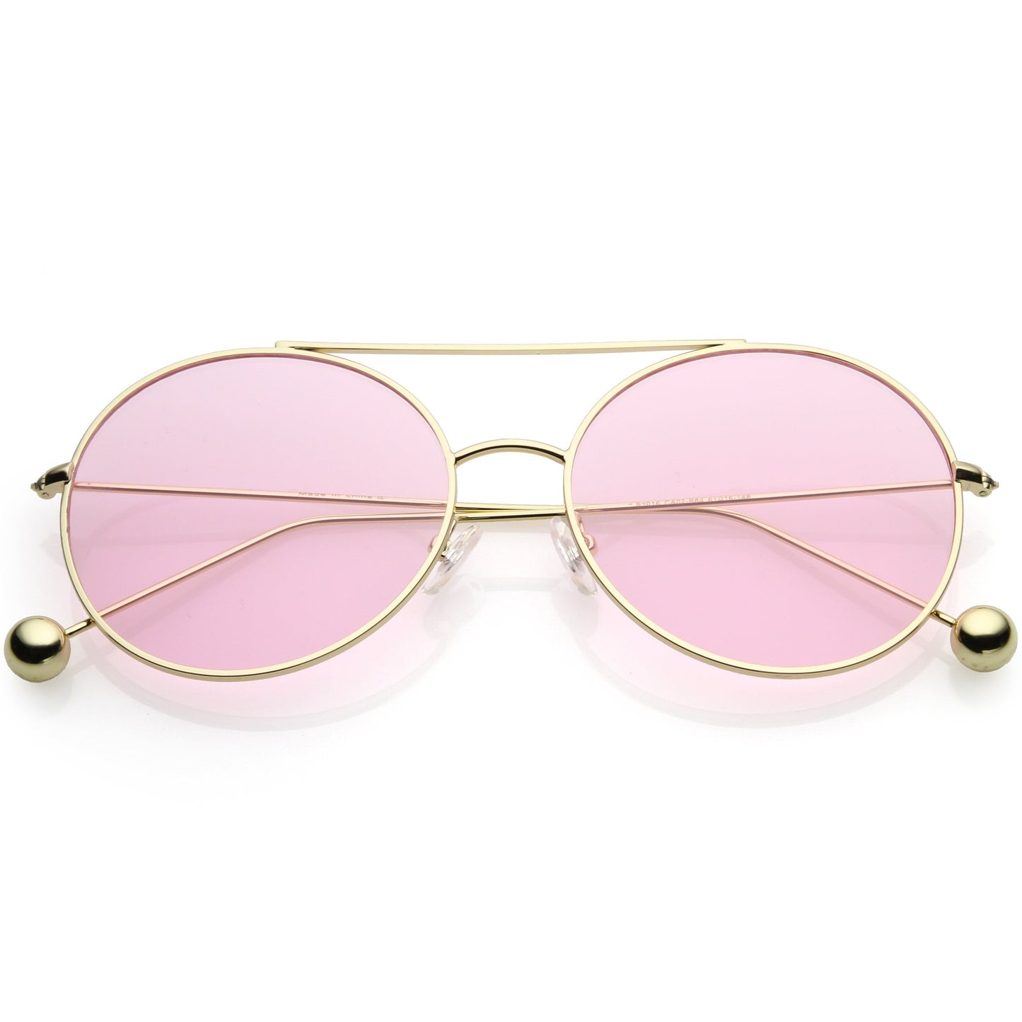 Premium Oversize Color Oval Plat Lens Aviator Sunglasses C498
