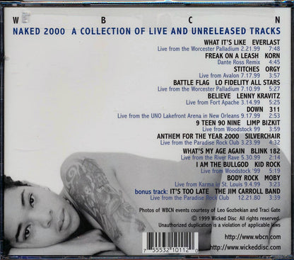 Lenny Kravitz, Down, Limp Bizkit, Everlast, Etc. - WBCN Naked 2000: A Collection Of Live And Unreleased Tracks Music CD