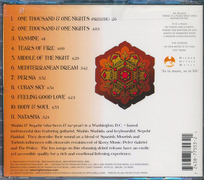 Shahin & Sepehr - One Thousand And One Nights Music CD