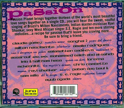 Claudia Gomez, Songhai 2, Milton Nascimento, Etc. - Passion Planet: Songs Of Love From Around The World Music CD
