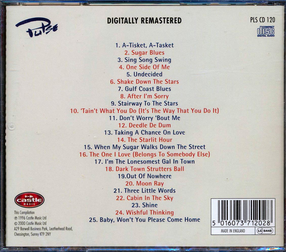 Ella Fitzgerald - The Very Best Of Ella Fitzgerald (25 tracks) Music CD
