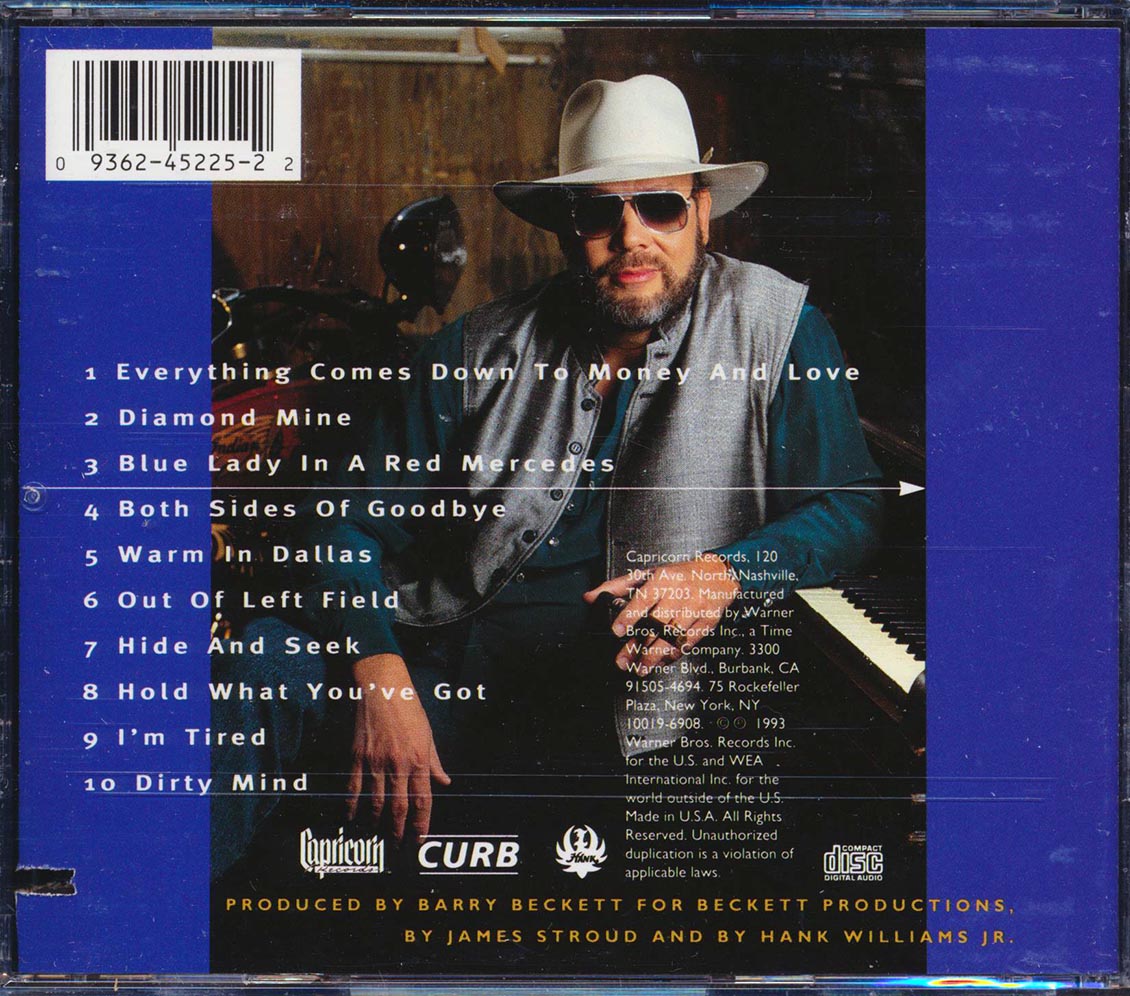 Hank Williams Jr. - Out Of Left Field (marked/ltd stock) Music CD