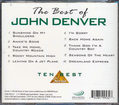 John Denver The Best Of John Denver Music CD