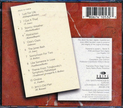 Thad Jones, Sonny Rollins - Lust For Life Music CD