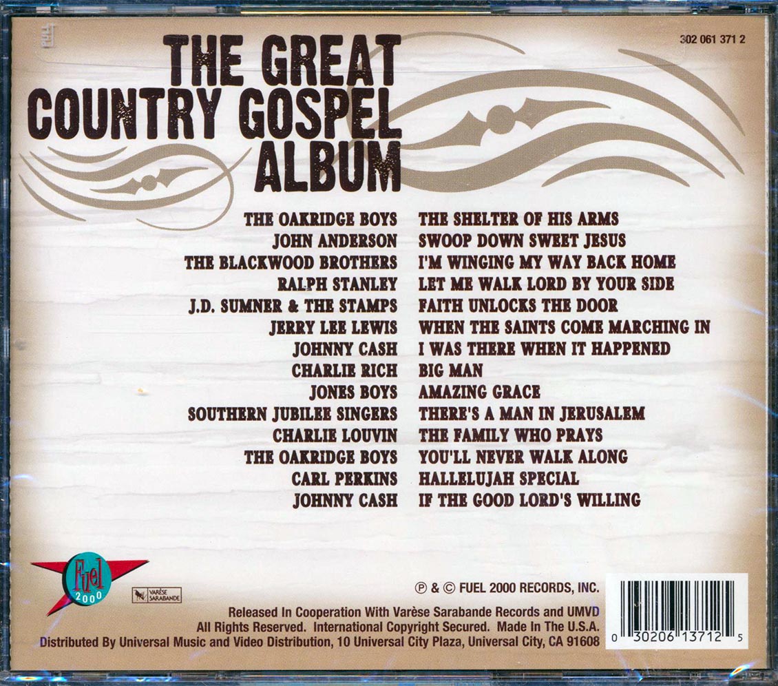 Johnny Cash, Oakridge Boys, Jerry Lee Lewis, Etc. - The Great Country Gospel Album (marked/ltd stock) Music CD