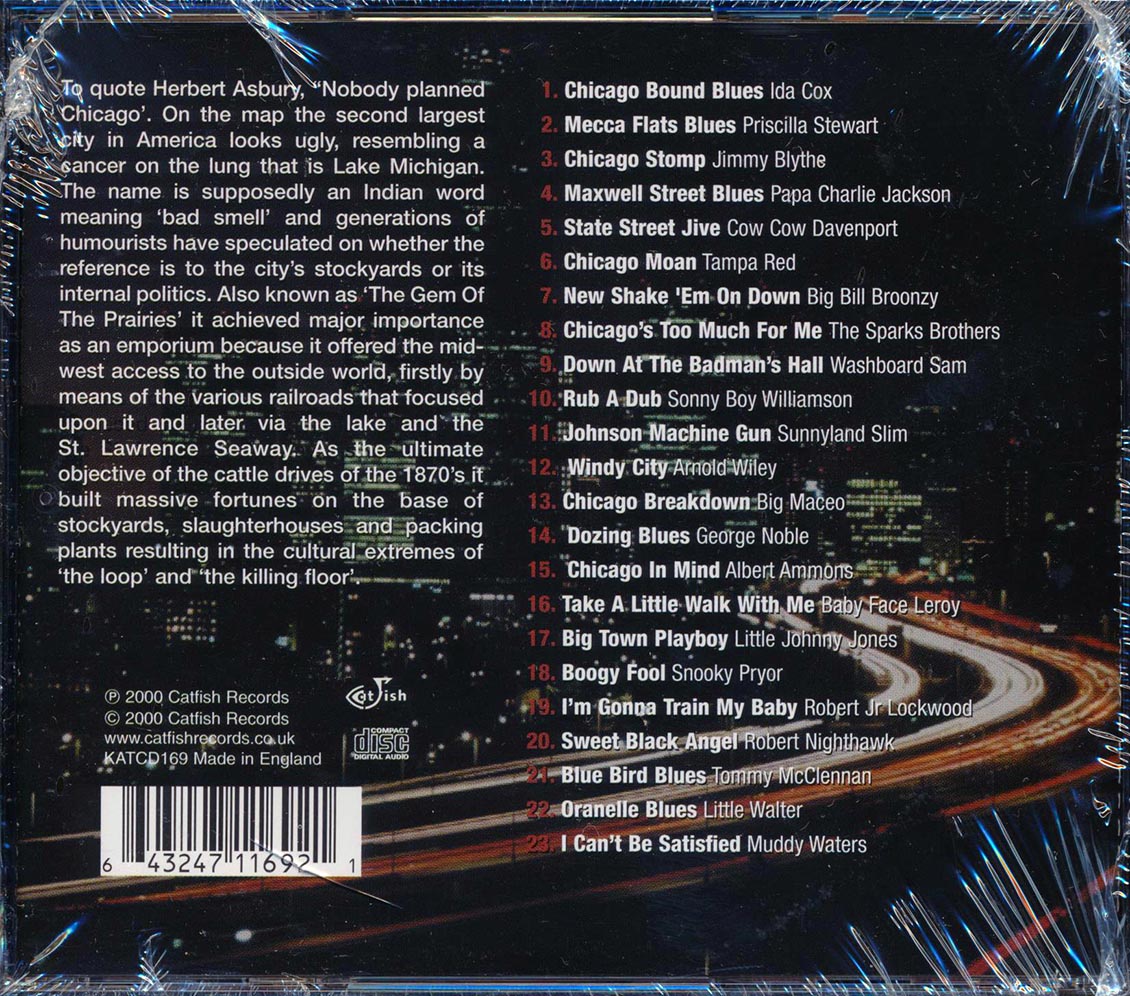 Muddy Waters Snooky Pryor Little Walter Robert Nighthawk Etc Chicago In Mind 23 tracks Music CD