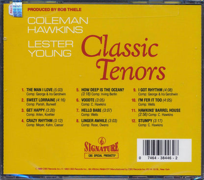 Coleman Hawkins, Lester Young - Classic Tenors Music CD