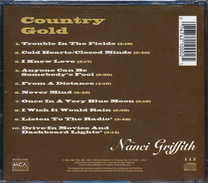 Nanci Griffith - Country Gold Music CD