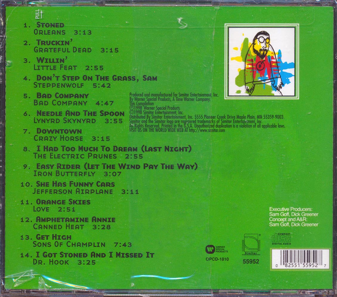 Grateful Dead Little Feat Steppenwolf Lynyrd Skynyrd Etc Feel The Buzz No Pain Music CD