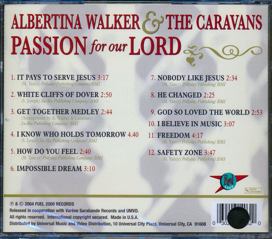 Albertina Walker & The Caravans - Passion For Our Lord (marked/ltd stock) Music CD