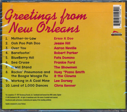 Aaron Neville, Lee Dorsey, Fats Domino, Robert Parker, Etc. - Greetings From New Orleans Music CD