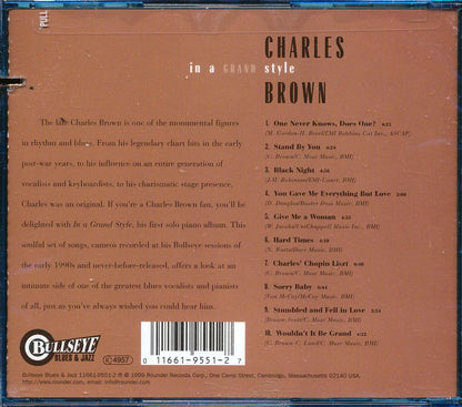 Charles Brown - In A Grand Style (marked/ltd stock) Music CD