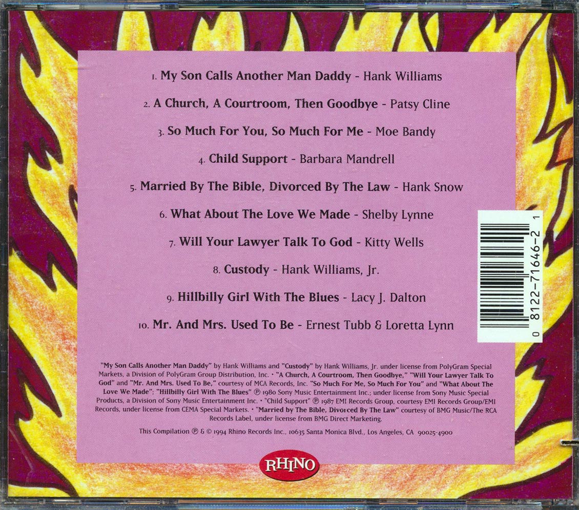 Ernest Tubb, Loretta Lynn, Hank Williams, Etc. - Country Shots: Heartbreak-Ups Music CD