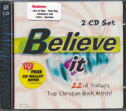 Third Day, Jars Of Clay, Petra, Etc. - Believe It: 22 Of Today's Top Christian Rock Artists! (22 tracks) (2xCD) Music CD