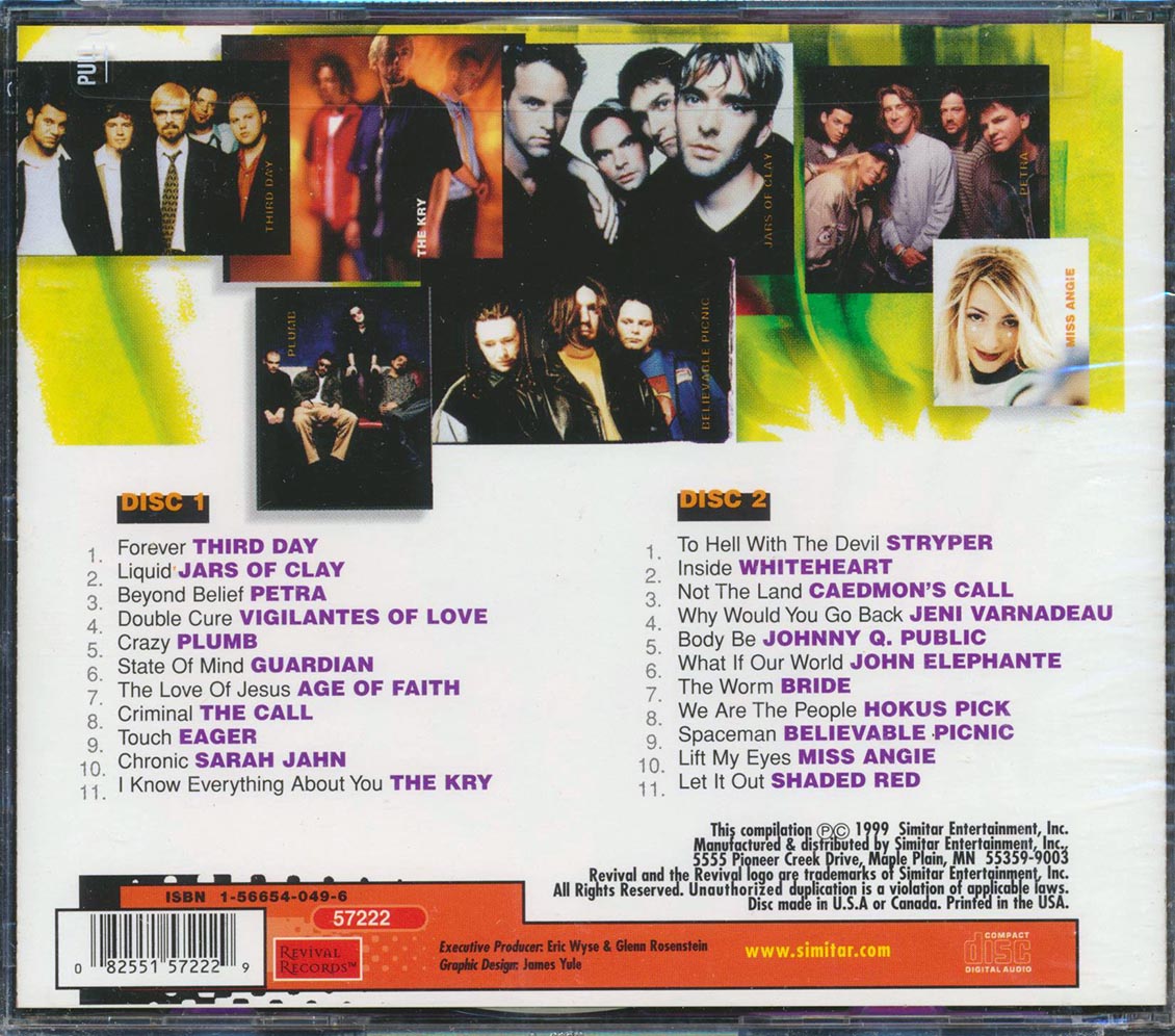Third Day, Jars Of Clay, Petra, Etc. - Believe It: 22 Of Today's Top Christian Rock Artists! (22 tracks) (2xCD) Music CD