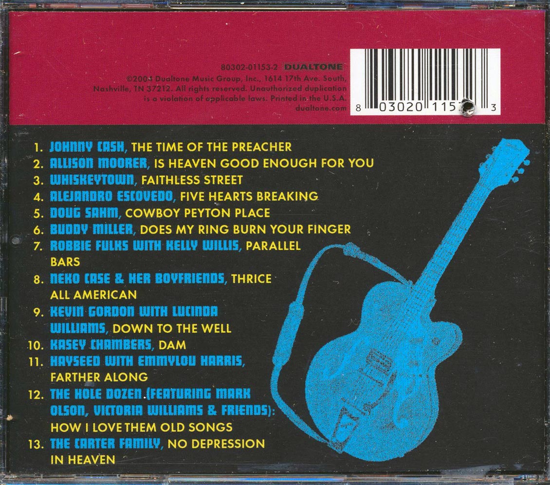 Johnny Cash, Allison Moorer, Whiskeytown, Etc. - No Depression: What It Sounds Like Volume 1 (marked/ltd stock) Music CD