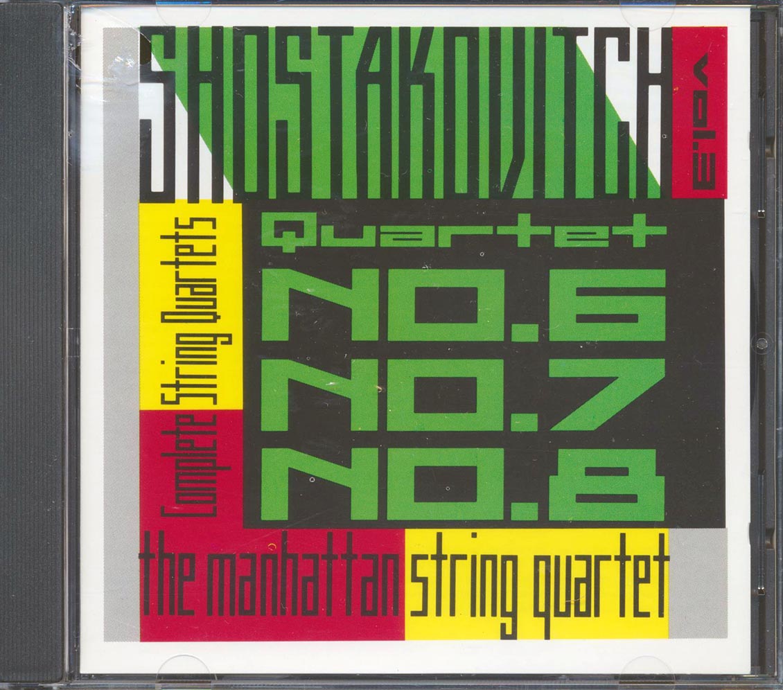 Dmitri Shostakovitch, Manhattan String Quartet - The Complete String Quartets Volume 3 Music CD