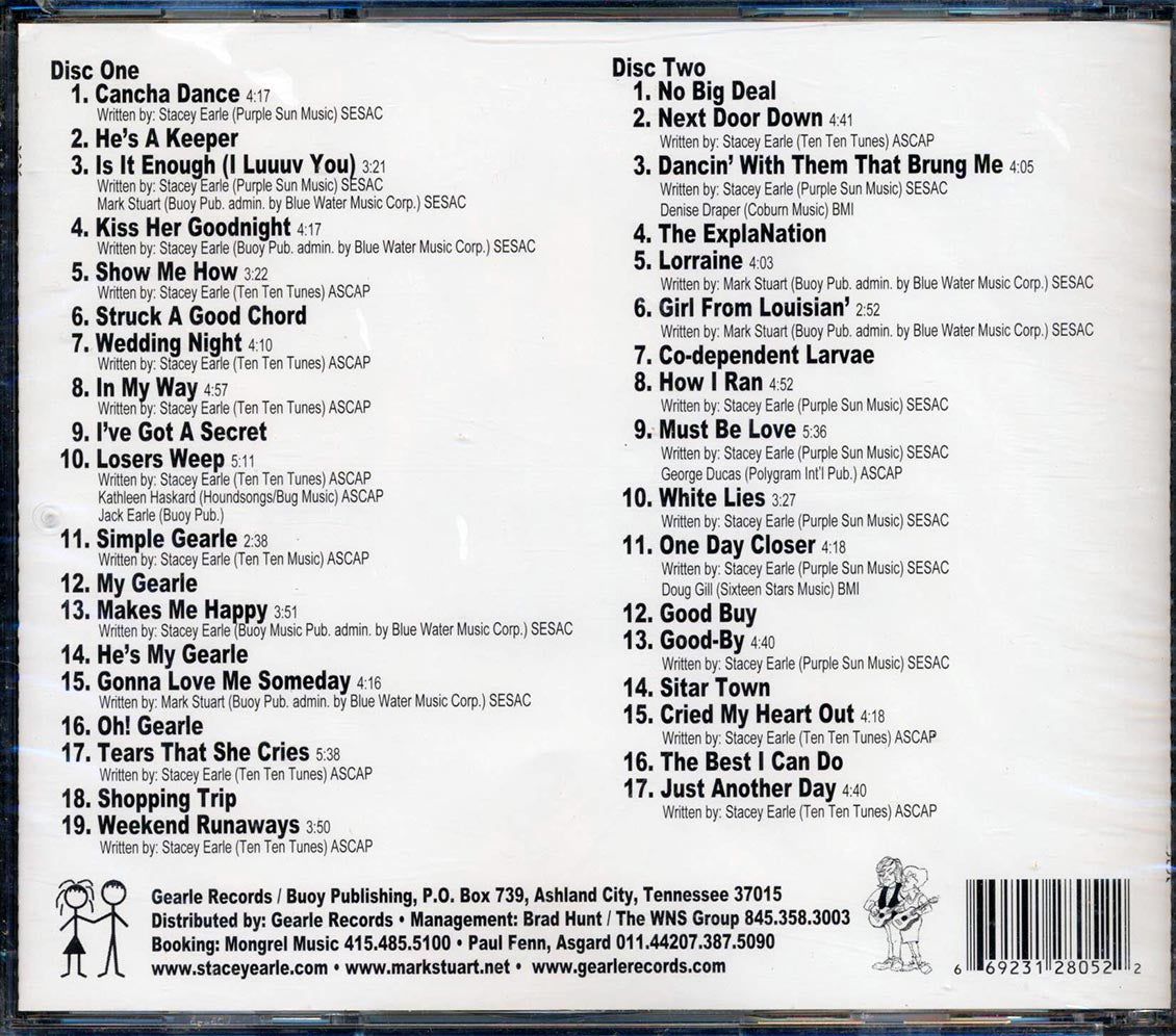 Stacey Earle, Mark Stuart - Must Be Live (36 tracks) (2xCD) Music CD