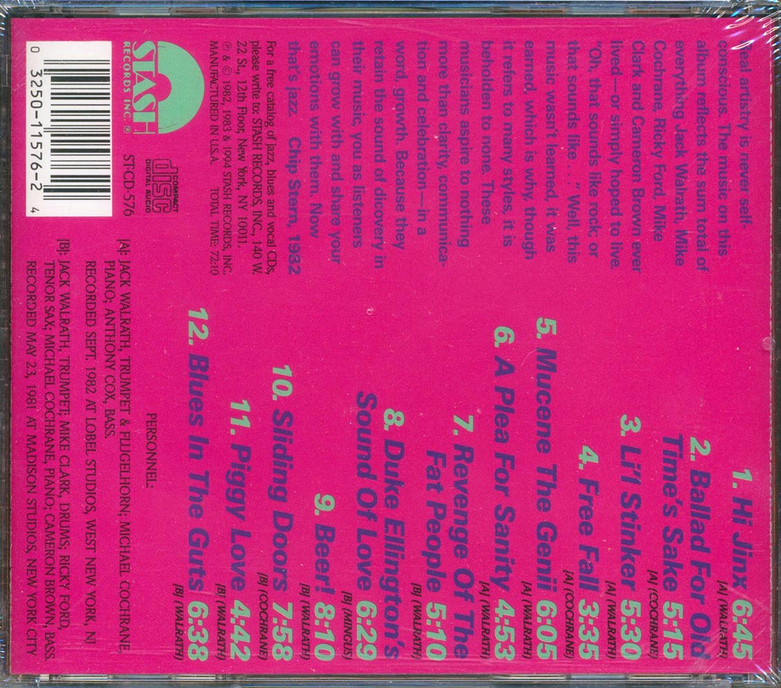 The Jack Walrath Group - Hi Jinx Music CD