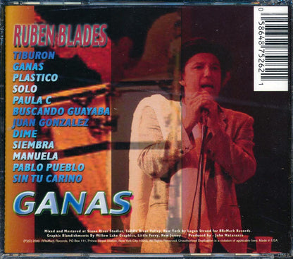 Ruben Blades - Ganas Music CD