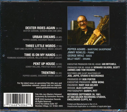 Pepper Adams - Urban Dreams Music CD