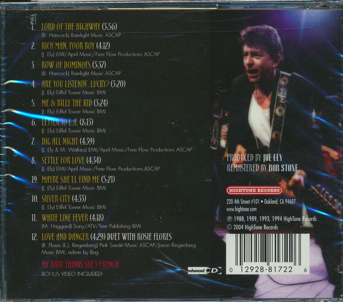 Joe Ely - Settle For Love (marked/ltd stock) Music CD