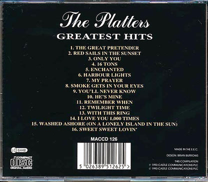 The Platters Greatest Hits Music CD