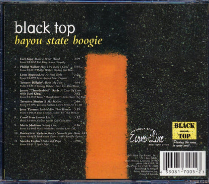 Earl King, Philip Walker, Lynn August, Tommy Ridgley, Etc. - Black Top: Bayou State Boogie Music CD