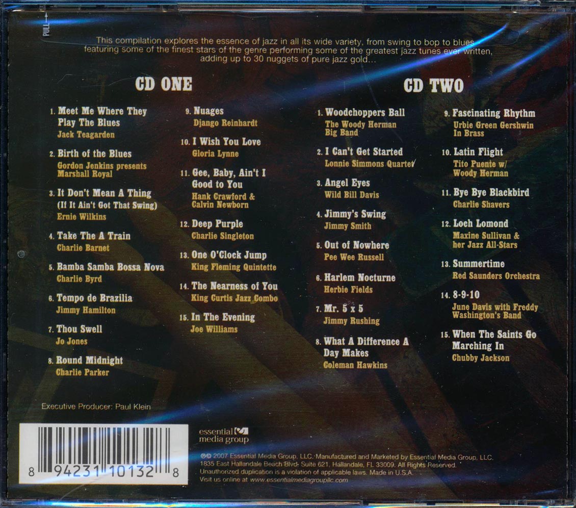 Coleman Hawkins, Charlie Parker, Django Reinhardt, Etc. - Jazz Gold (2xCD) (remastered) Music CD