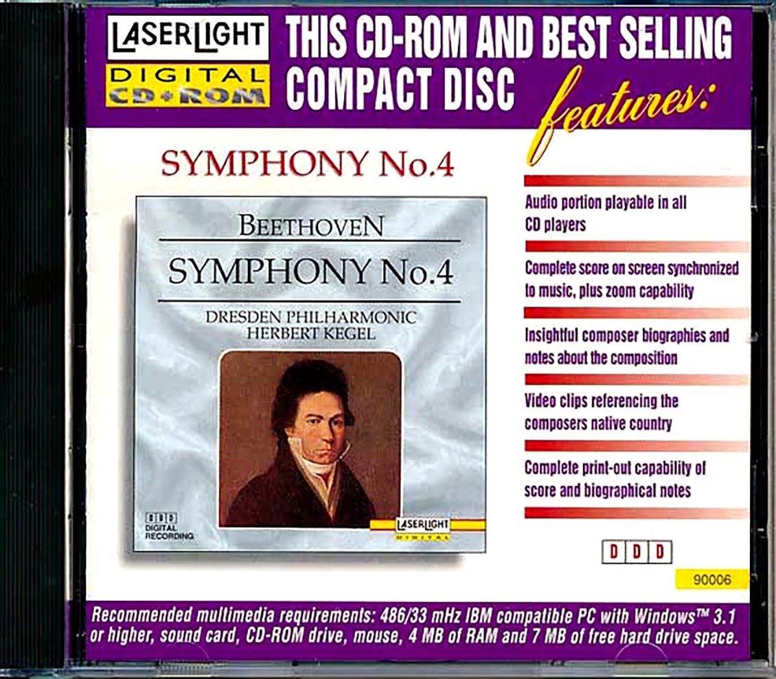 Dresden Philharmonic Herbert Kegel - Beethoven Symphony No. 4 Music CD